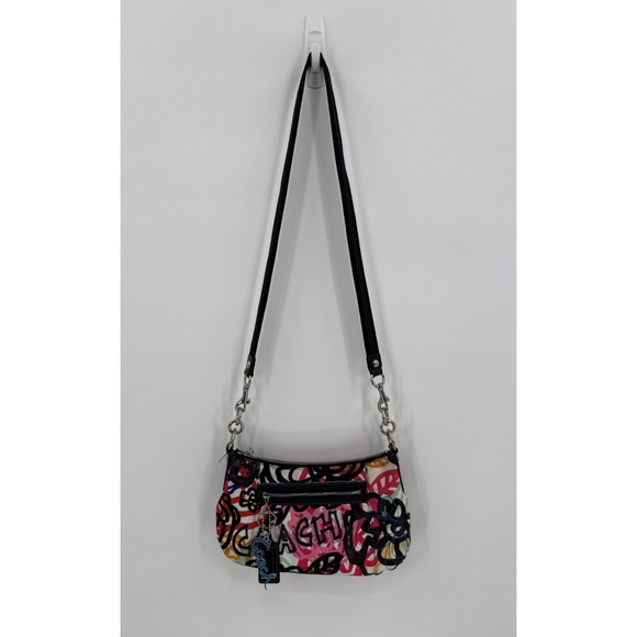 Coach Handbags - Coach Poppy Graffiti Blossom Crossbody Handbag Size Small Y2K Colorful